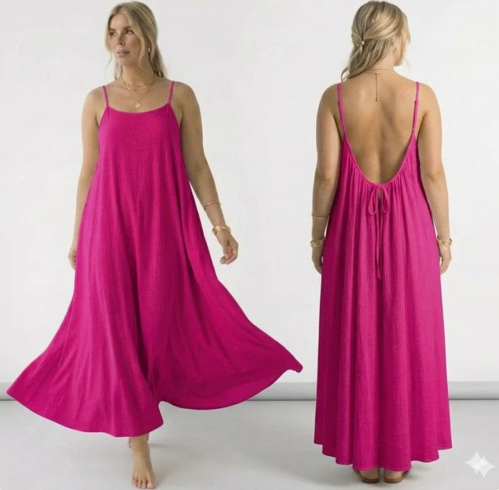 Backless Maxi Cami Dress