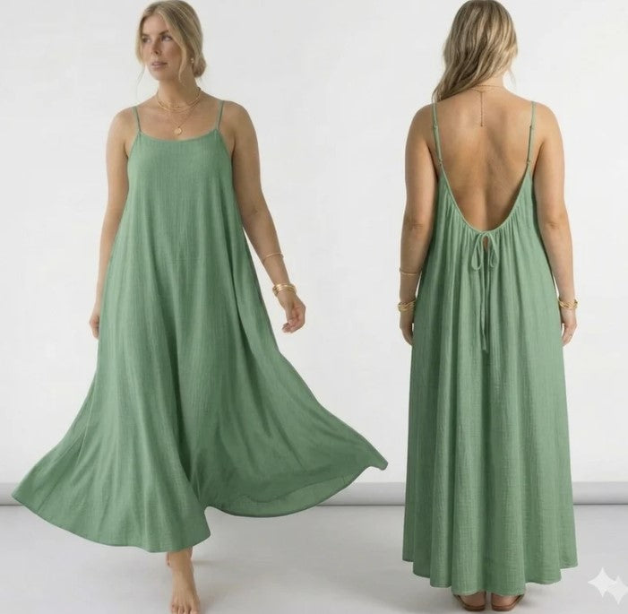 Backless Maxi Cami Dress