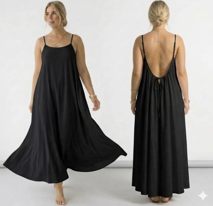 Backless Maxi Cami Dress