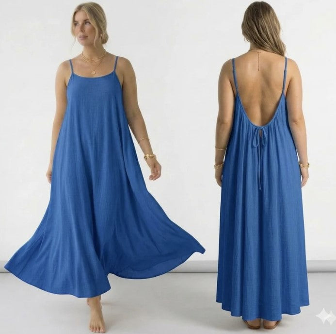 Backless Maxi Cami Dress