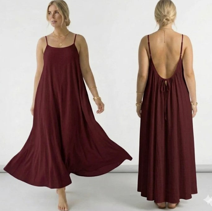 Backless Maxi Cami Dress