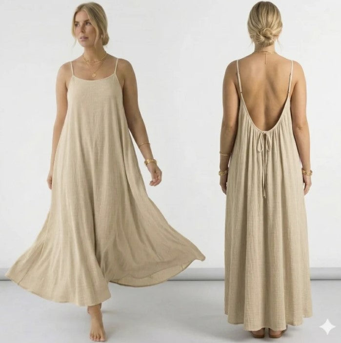 Backless Maxi Cami Dress