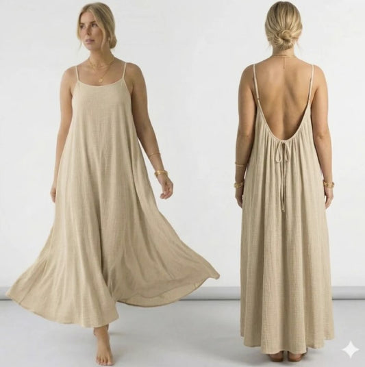 Backless Maxi Cami Dress